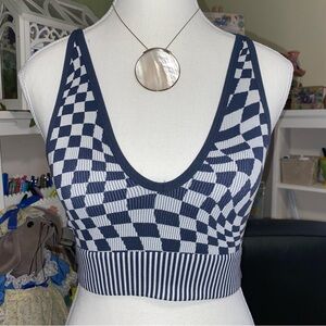🏁Garage Trippy Checkered Bralette🏁
